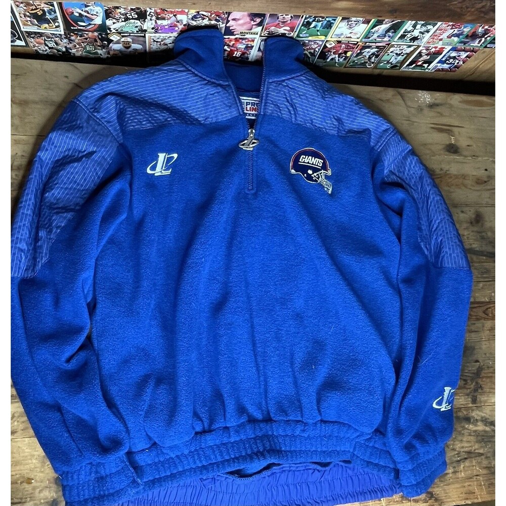 Vintage NFL Logo Athletic Pro Line New York Giants Quarter Zip Pullover  Size M
